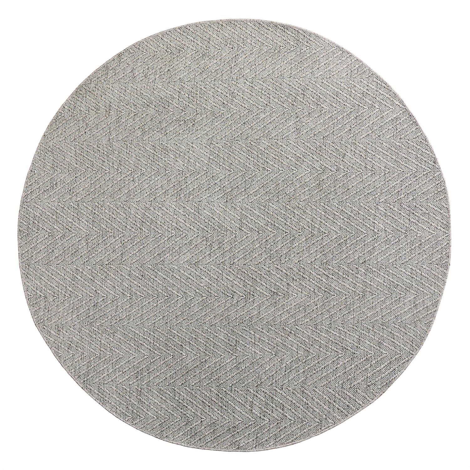 TOWN & COUNTRY BASICS Pax Herringbone Textured Solid Machine Washable Area Rug Grey