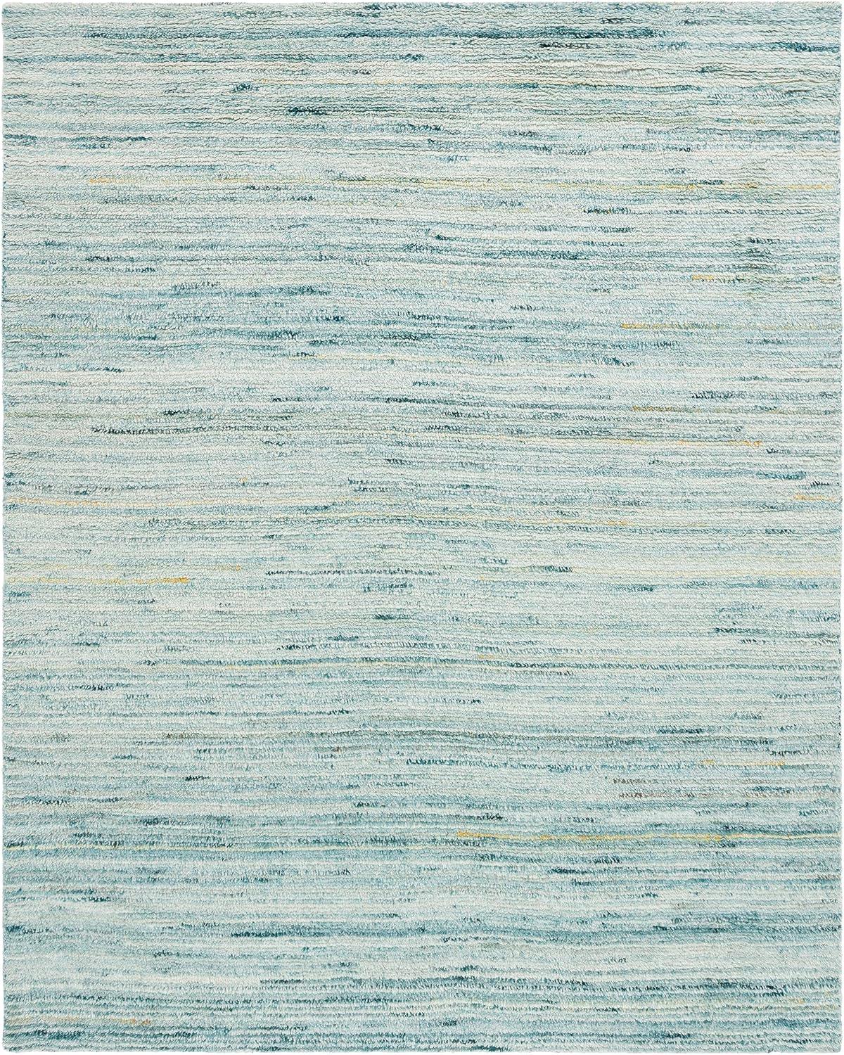 Casablanca CSB792 Hand Woven Indoor Area Rug - Turquoise/Ivory - 8'x10' - Safavieh