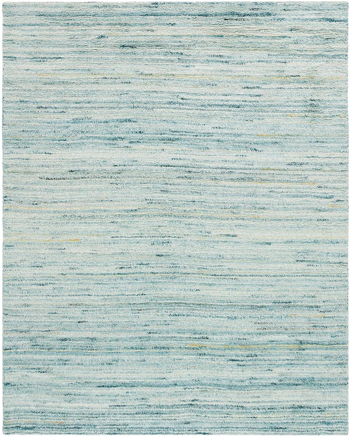 Casablanca CSB792 Hand Woven Indoor Area Rug - Turquoise/Ivory - 8'x10' - Safavieh