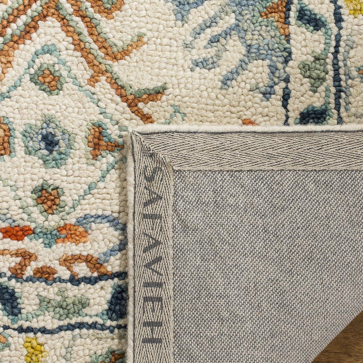 Aspen APN310 Hand Tufted Indoor Accent Rug - Ivory/Blue - 3'x5' - Safavieh