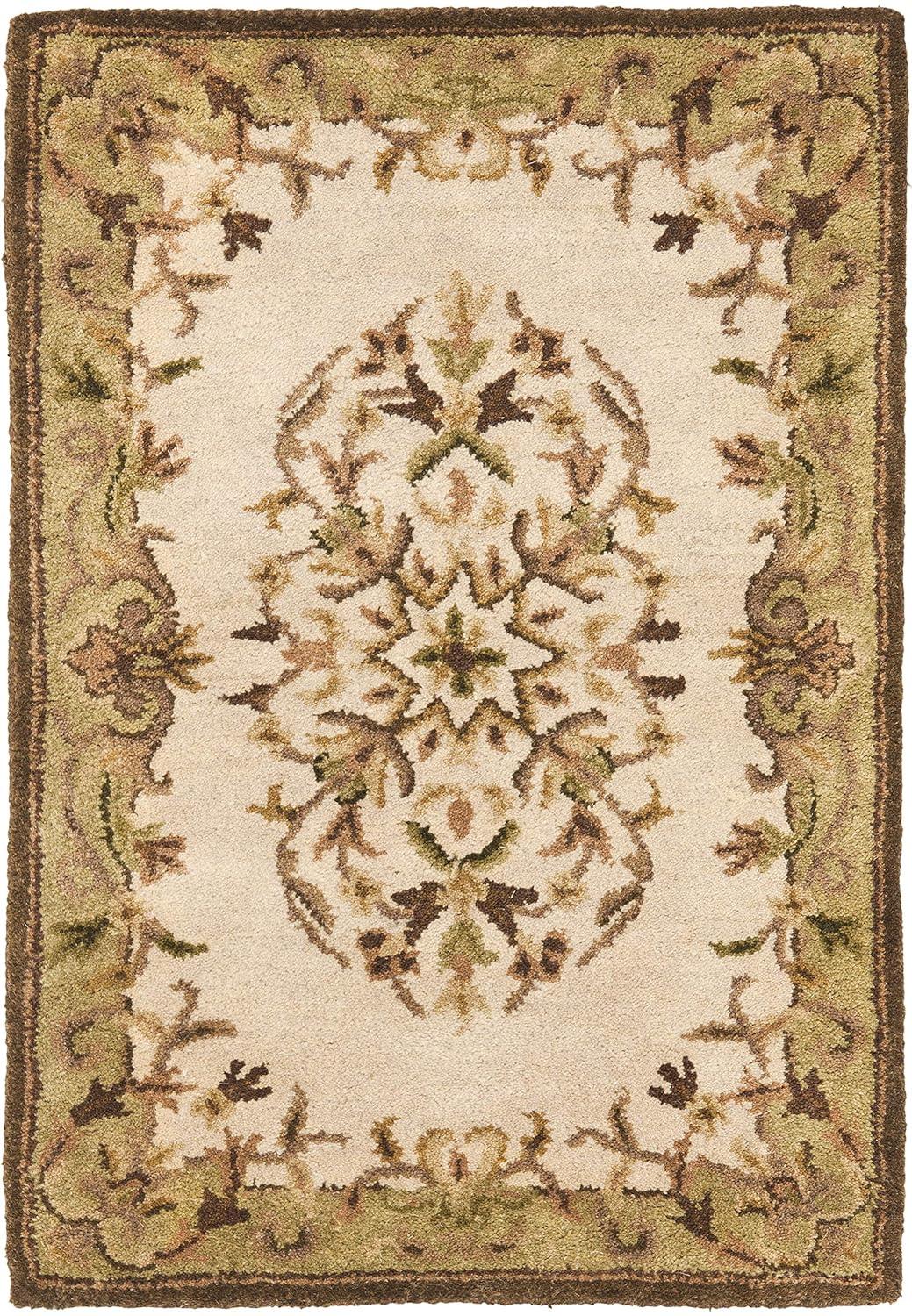 SAFAVIEH Heritage Cleves Oriental Wool Area Rug, Beige/Green, 9'6" x 13'6"