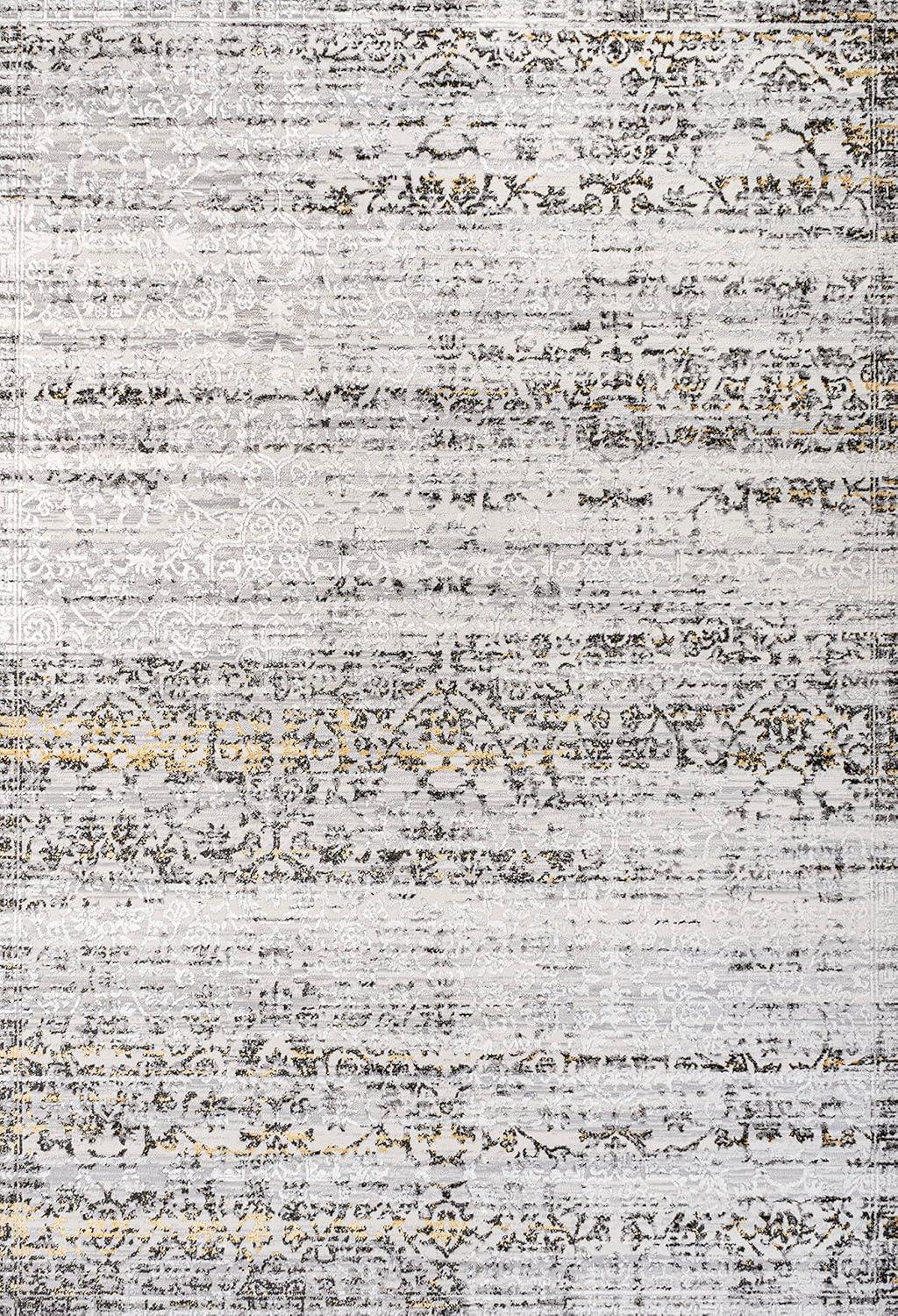 JONATHAN Y Tidal Modern Strie' Ivory/Black 3 ft. x 5 ft. Area Rug