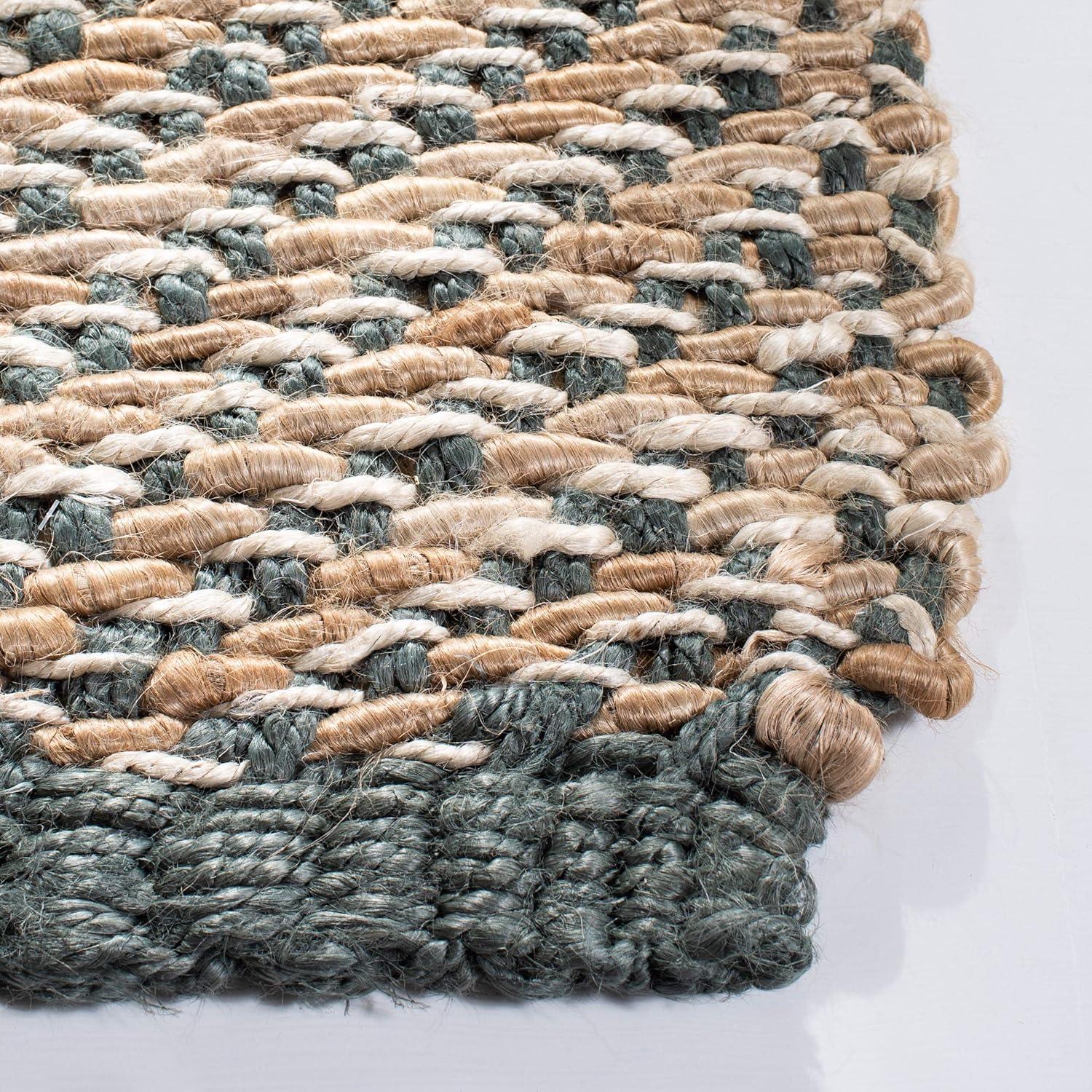 Natural Fiber NF454 Hand Woven Indoor Area Rug - Blue/Natural - 5'x8' - Safavieh.