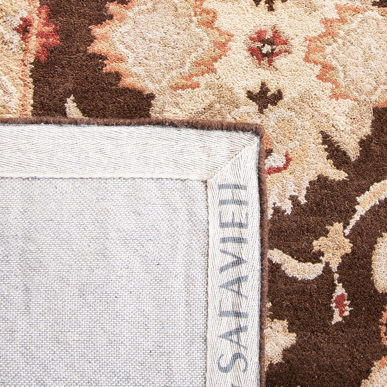 Heritage HG817 Handmade Accent Rug - 2'x3' - Espresso/Ivory - Safavieh