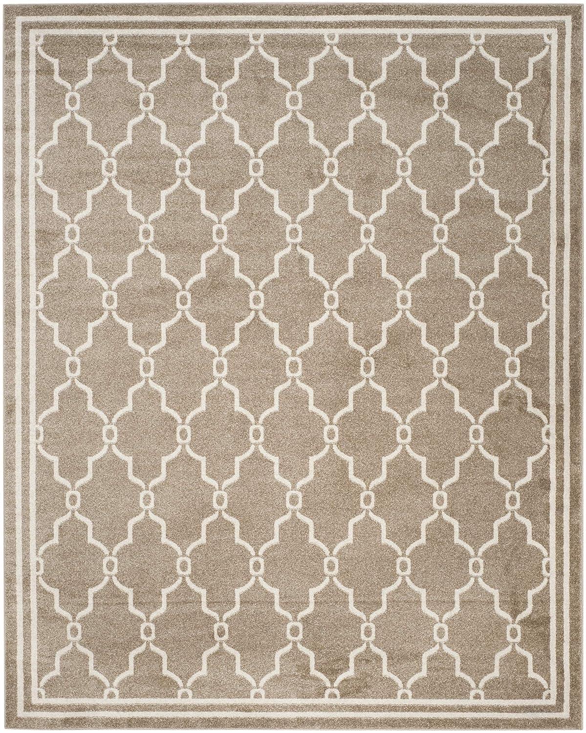 Amherst AMT414 Power Loomed Indoor Area Rug - Wheat/Beige - 8'x10' - Safavieh