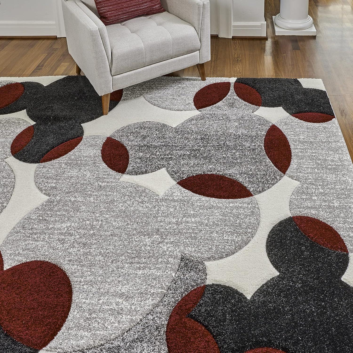 Licensed Disney Mickey Mouse Bravo White/Red/Black Area Rug