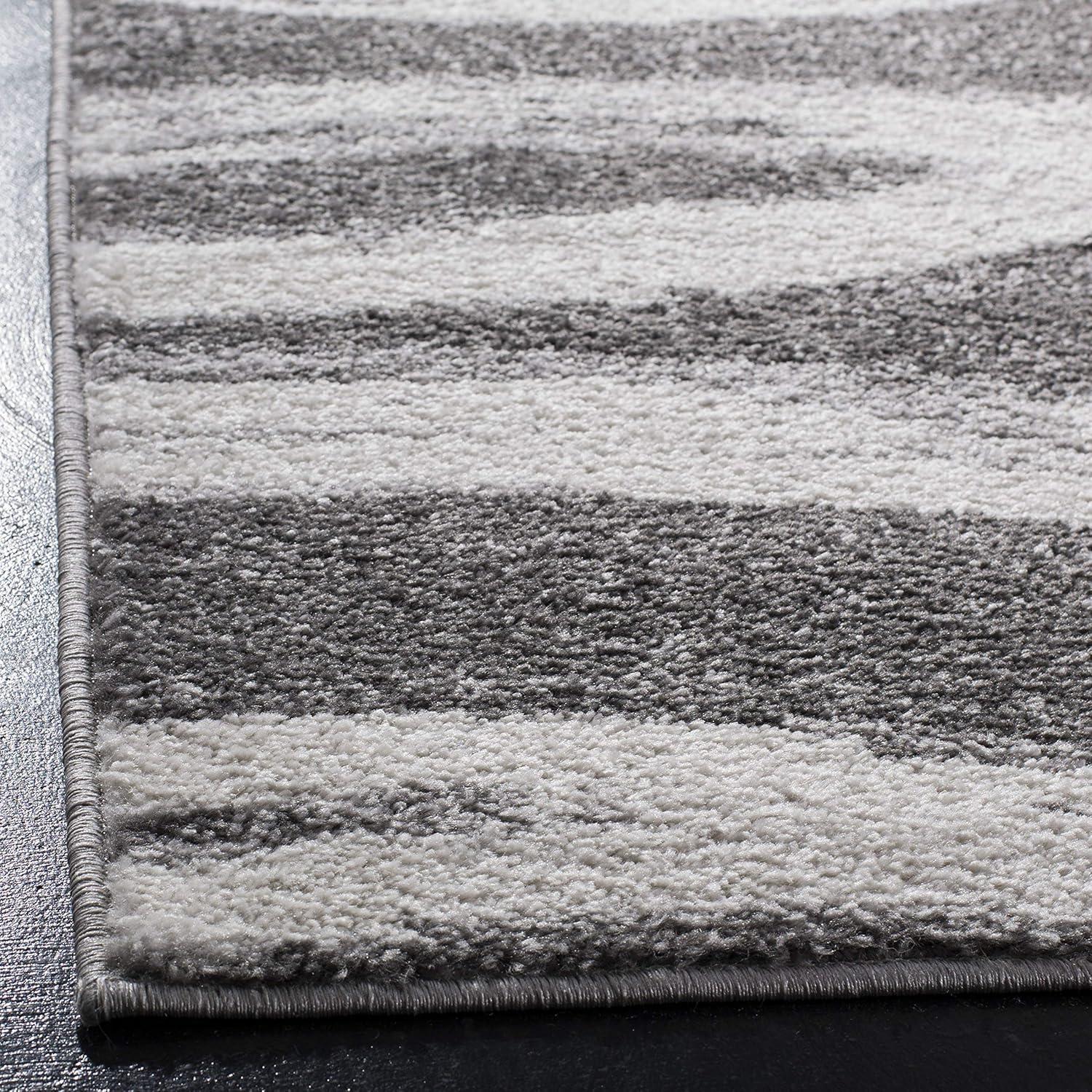 SAFAVIEH Adirondack Isidor Geometric Area Rug, Charcoal/Ivory, 11' x 15'