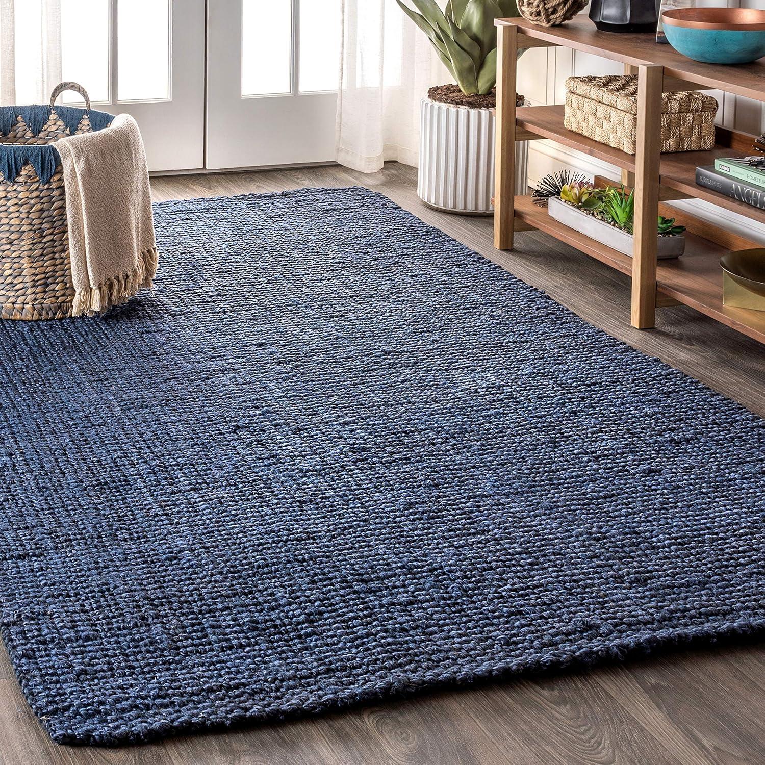 Pata Hand Woven Chunky Jute Indoor Area Rug - JONATHAN Y