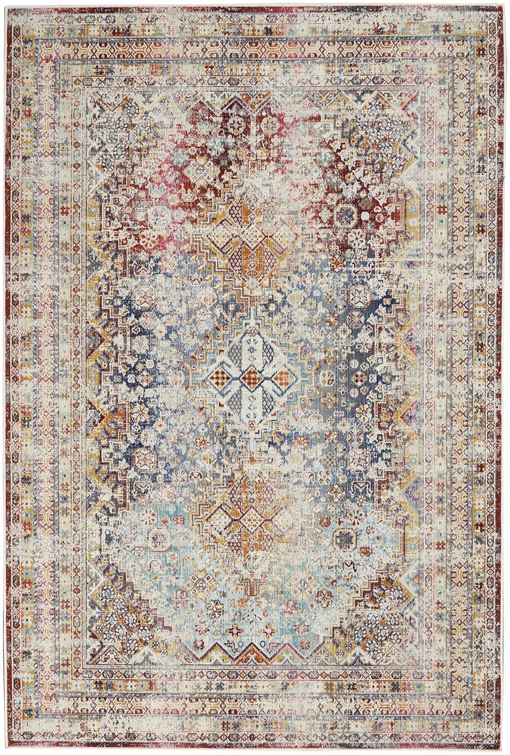 Kelly Clarkson Home Kinsley Oriental Ivory/Navy/Rust Area Rug