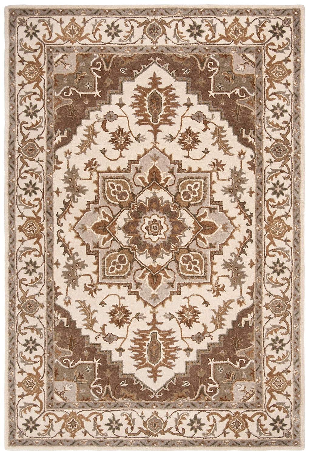 Royalty ROY700 Hand Tufted Indoor Accent Rug - 4'x6' - Beige/Sage - Safavieh