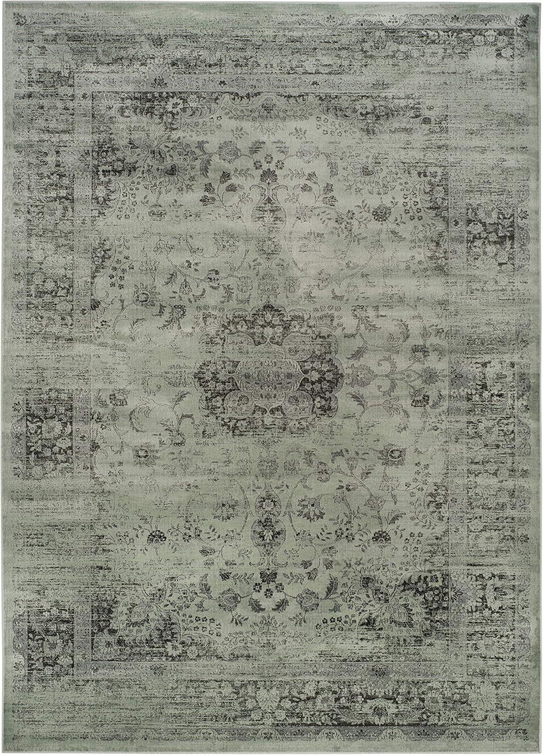 SAFAVIEH Vintage Hartley Traditional Area Rug, Spruce/Ivory, 10' x 14'