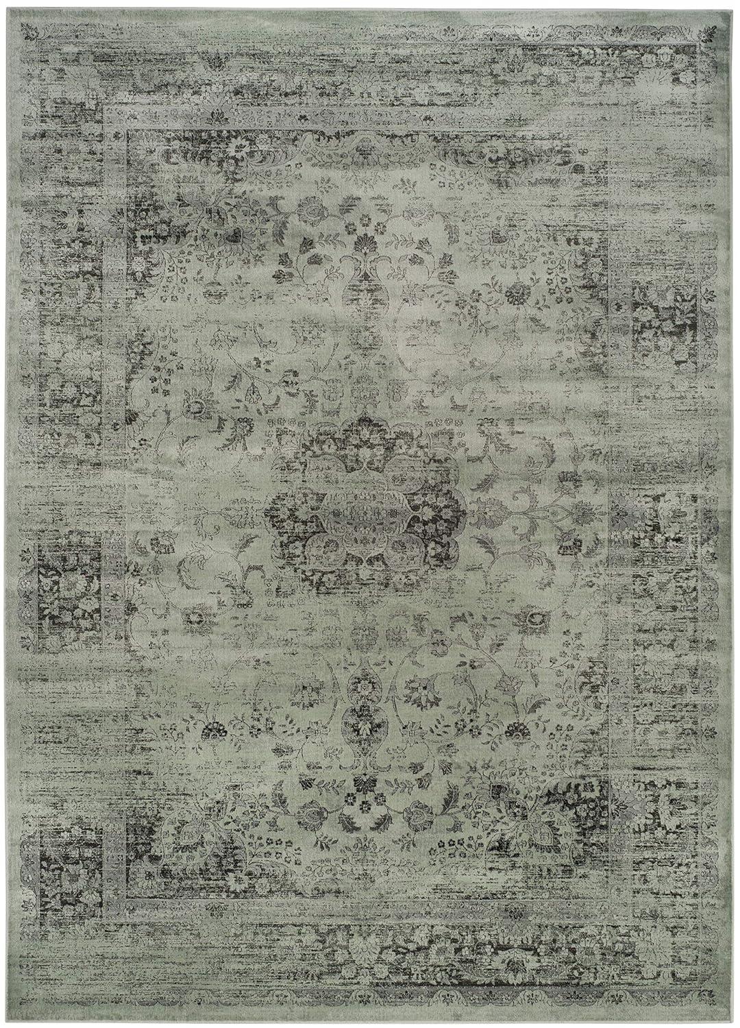 SAFAVIEH Vintage Hartley Traditional Area Rug, Spruce/Ivory, 10' x 14'