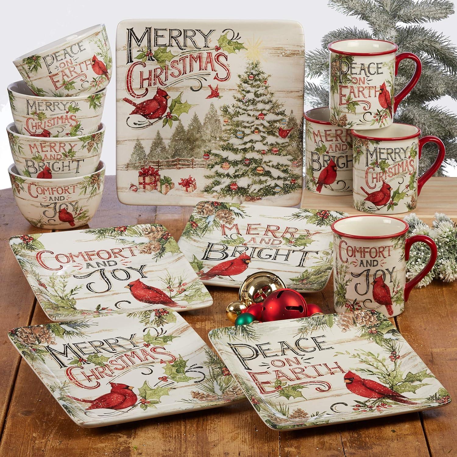 Certified International Certified International Evergreen Christmas Rectangular Platter