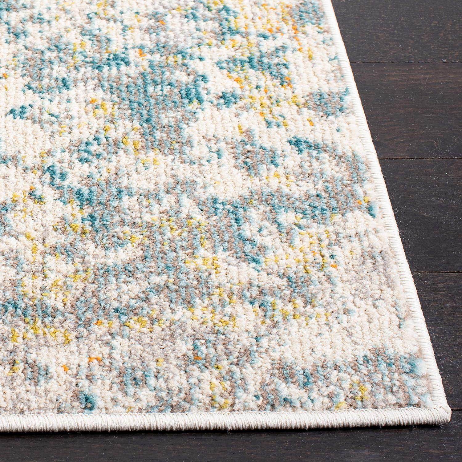 Madison MAD457 Power Loomed Indoor Area Rug - Grey/Blue - 5'3"x7'6" - Safavieh