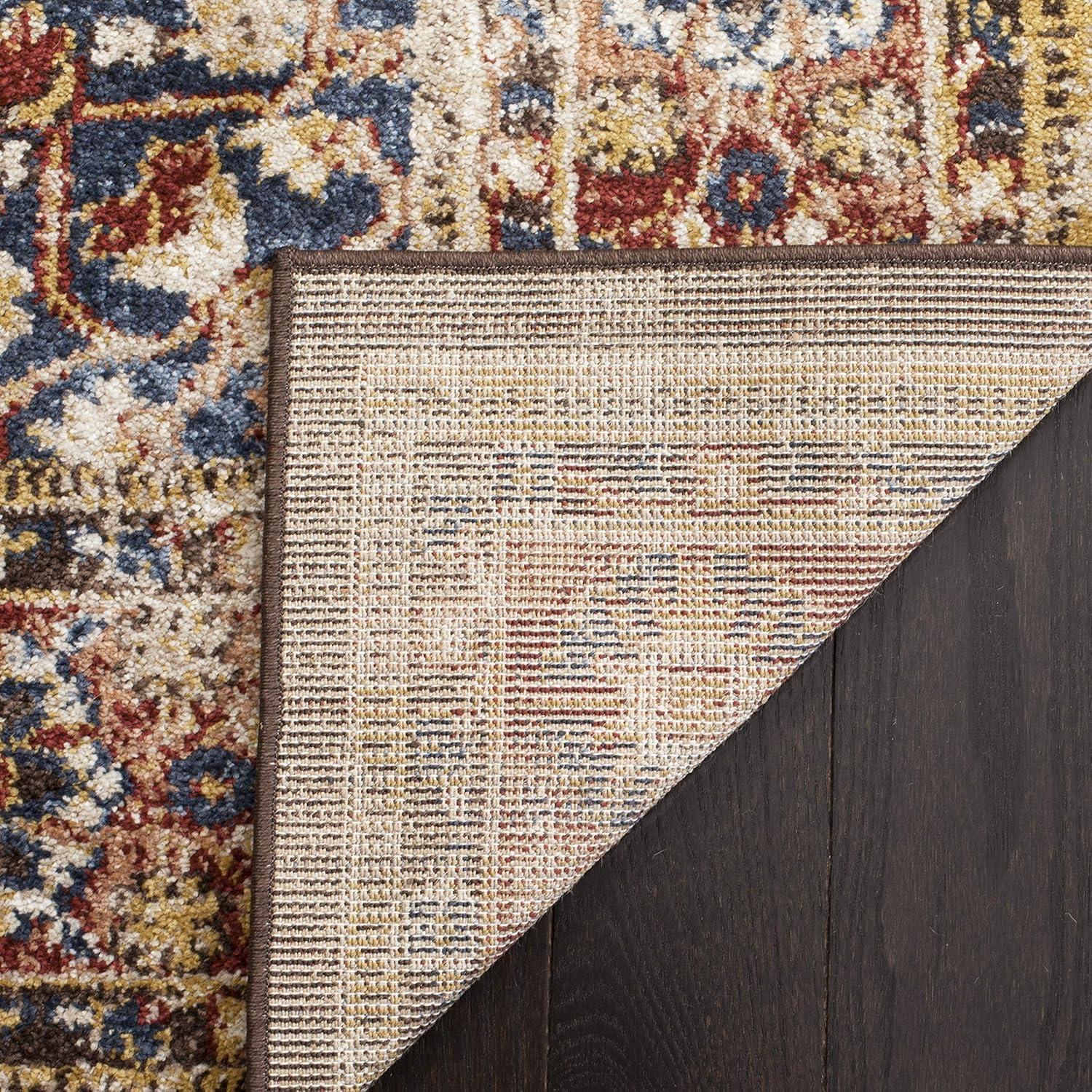 Bijar BIJ652 Power Loomed Indoor Area Rug - Brown/Rust - 5'3"x7'6" - Safavieh
