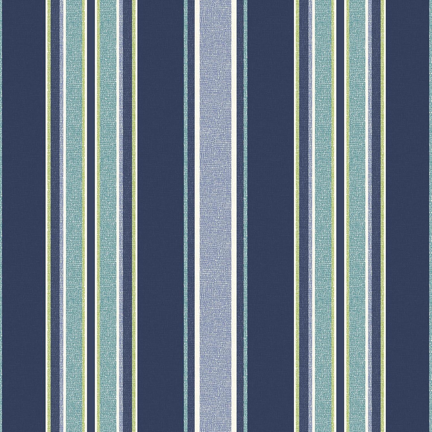 ARDEN Outdoor Toss Pillow (2 Pack) 16 x 16, Sapphire Aurora Blue Stripe