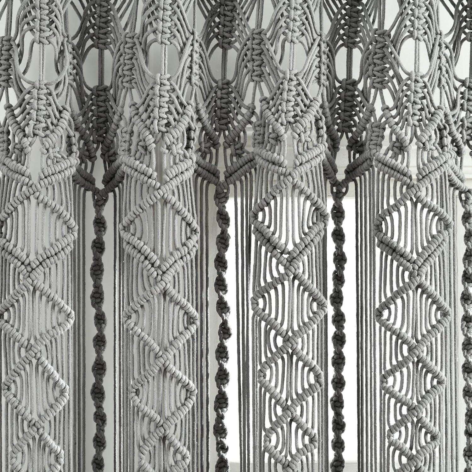 Reyna Cotton Semi Sheer Curtain Panel