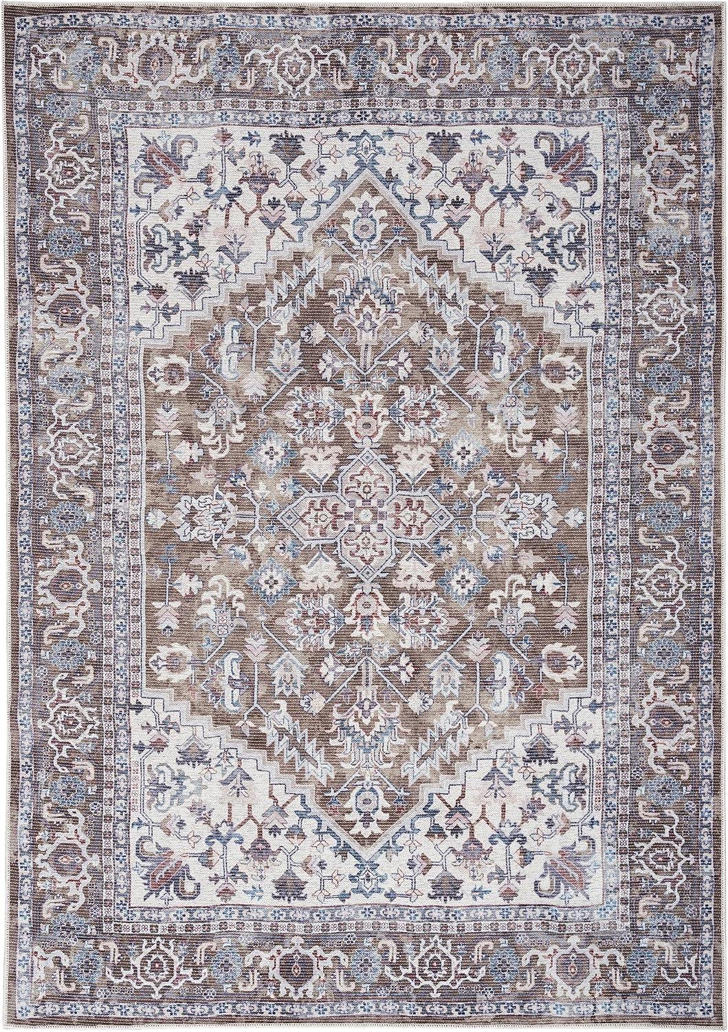 SR104-OLIVY Washable Oriental Rug