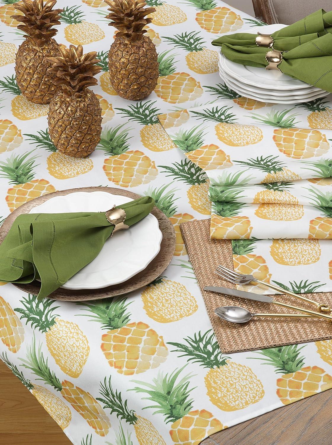 SARO  Pass the Pineapple Table Runner - Multi Color