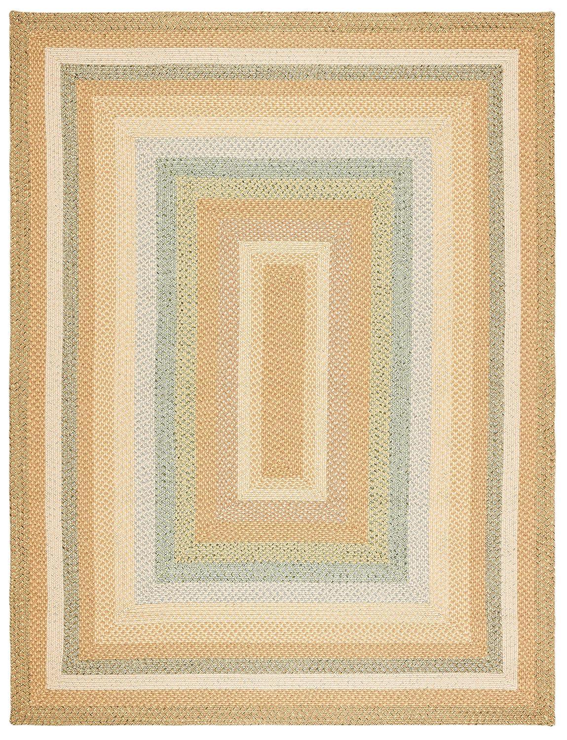 Braided BRD314 Hand Woven Area Rug - Tan/Multi - 8'x10' - Safavieh.