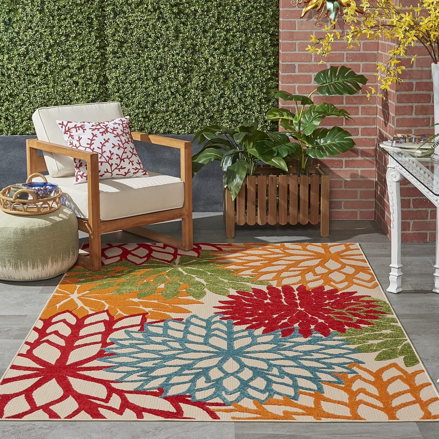 Nourison Aloha Floral Bloom Indoor Outdoor Rug