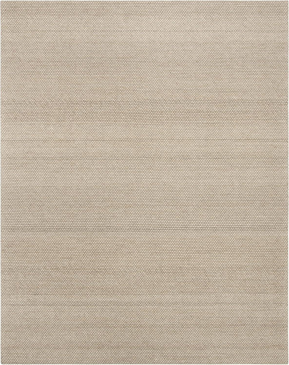 Beige Hand-Tufted Wool and Synthetic 11' x 15' Area Rug