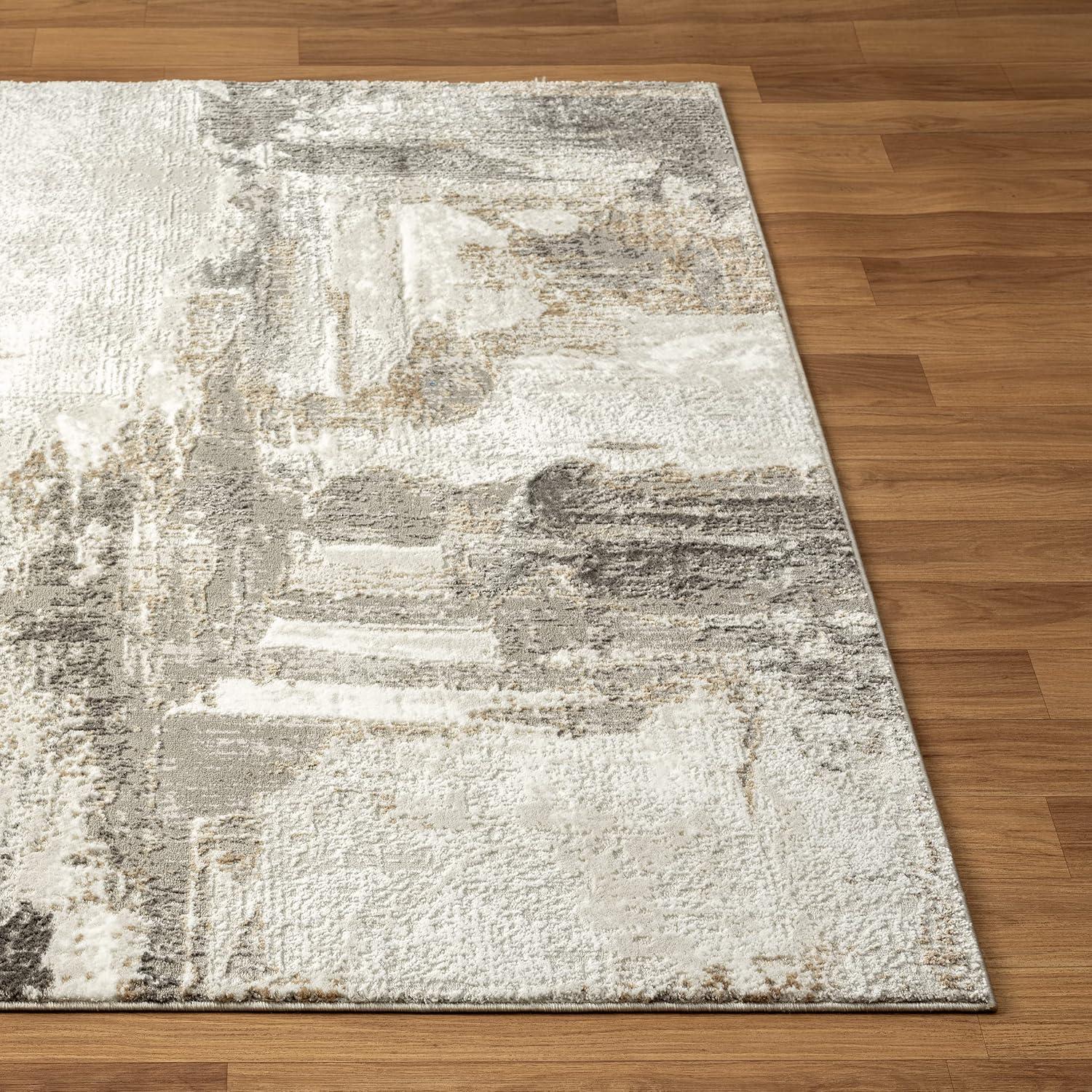 Luxe Weavers Distressed Abstract Area Rug