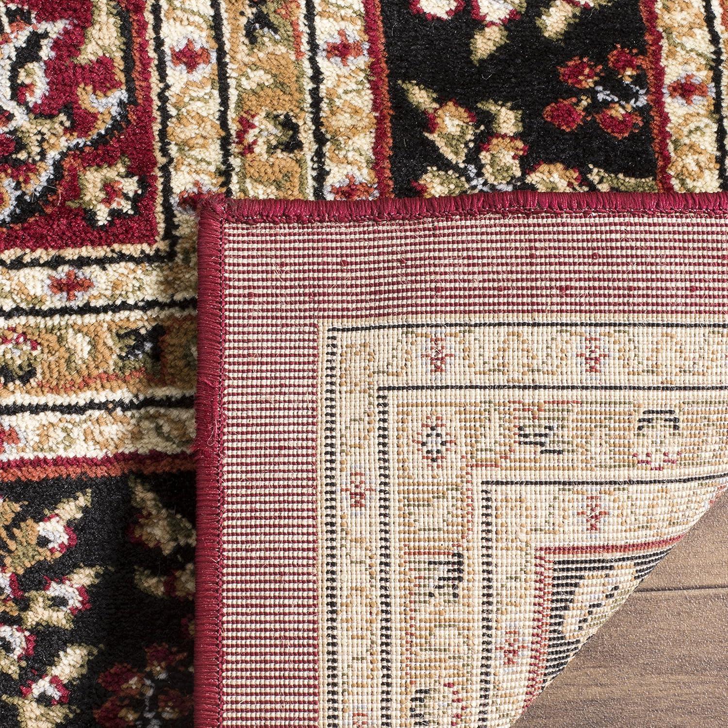 Lyndhurst LNH214 Power Loomed Area Rug - Red/Black - 4'x6' - Safavieh.