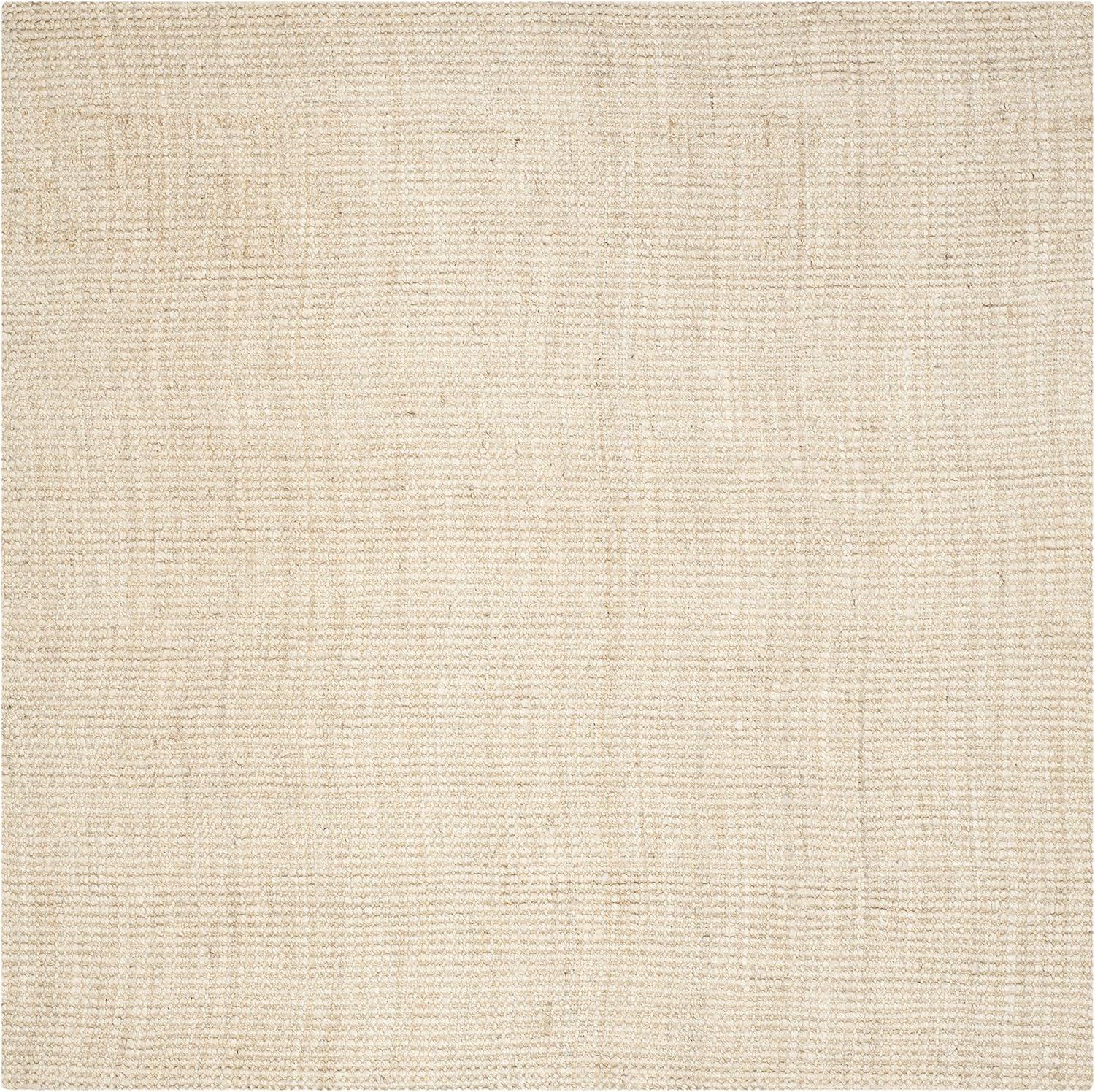 Natural Fiber NF730 Hand Woven Indoor Area Rug - Ivory - 5'x5' - Safavieh.