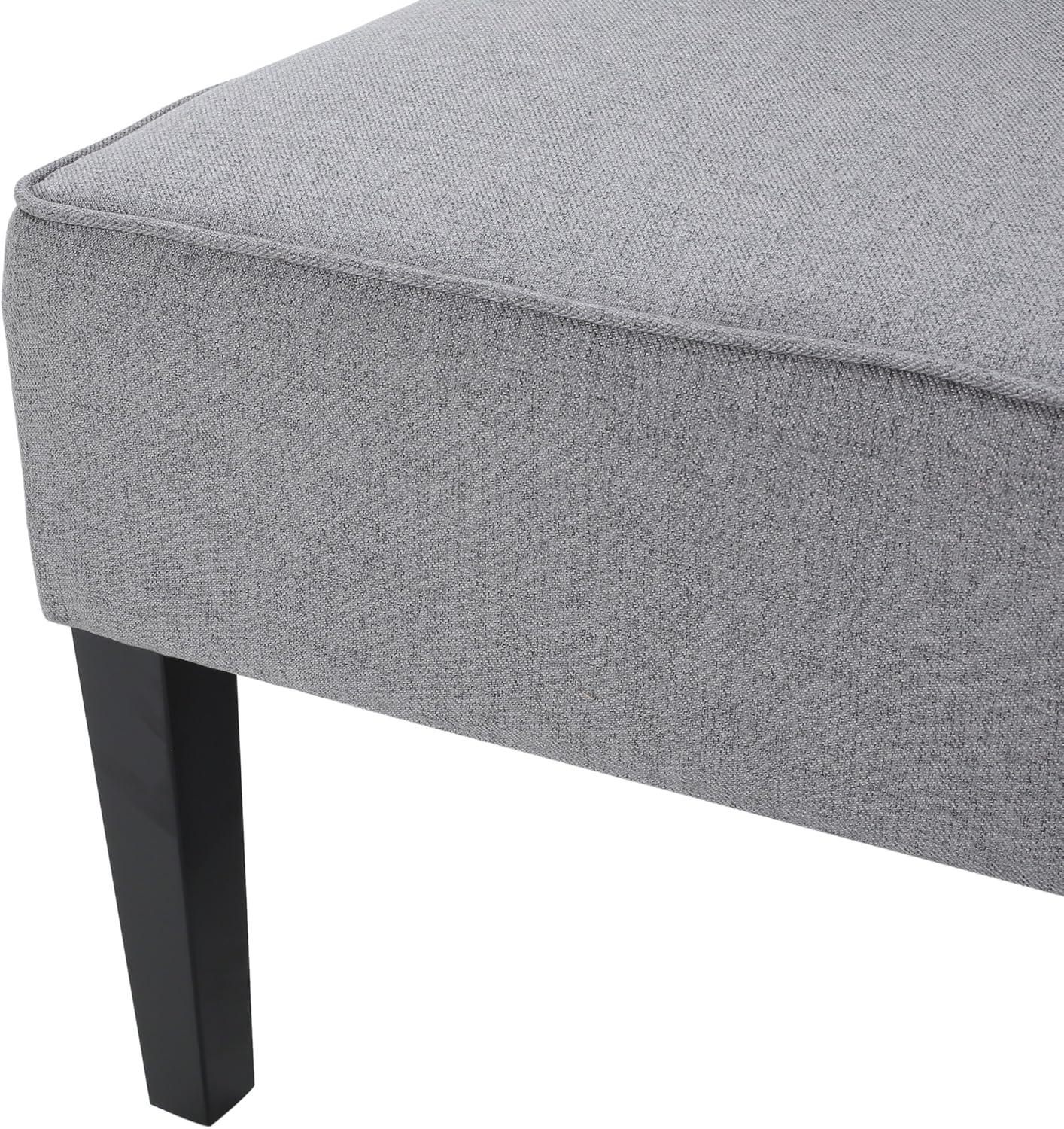 Dejon Loveseat Gray - Christopher Knight Home: Armless, Upholstered, Polyester, Hardwood Frame