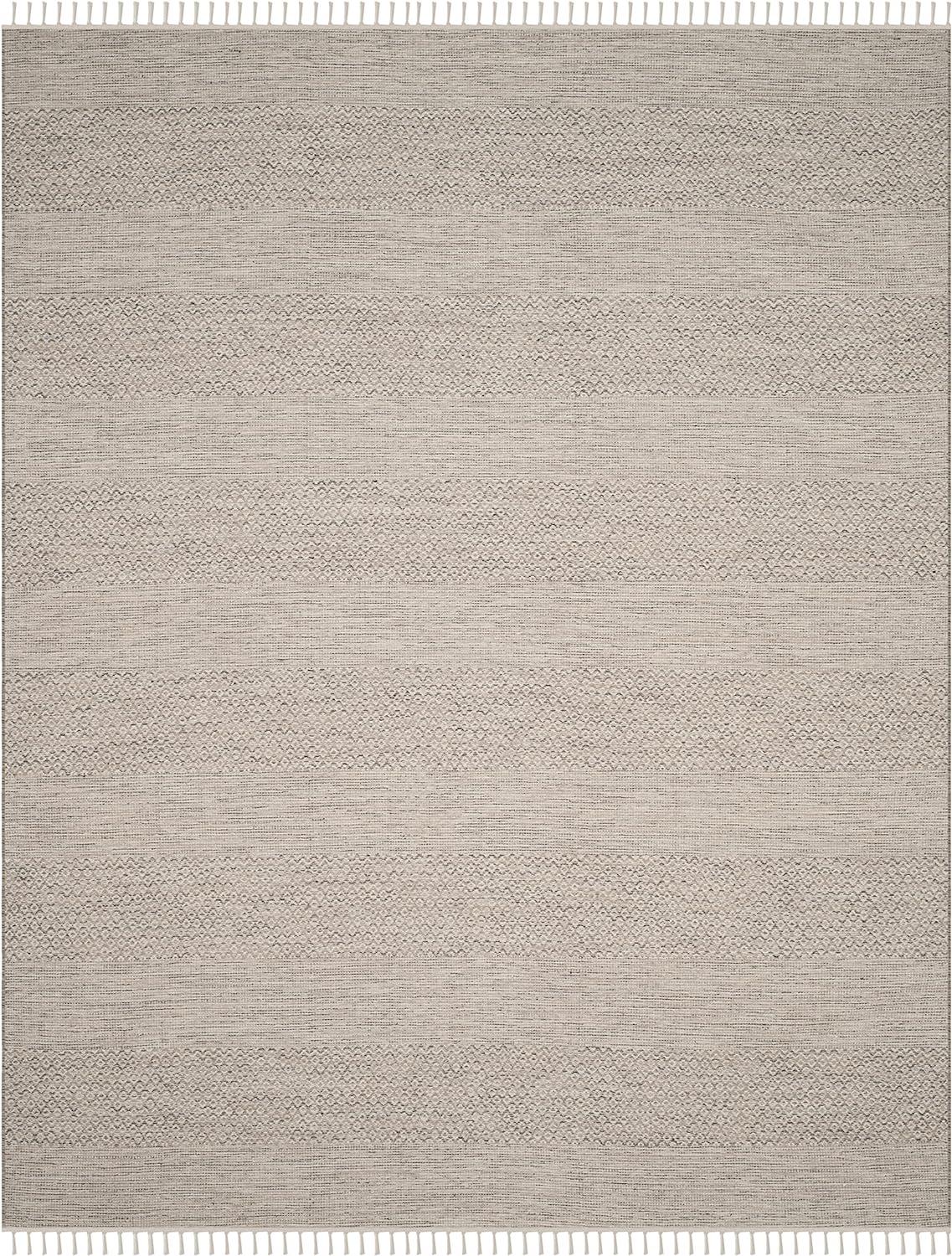 Montauk MTK330 Hand Woven Indoor Area Rug - Ivory/Steel Grey - 8'x10' - Safavieh