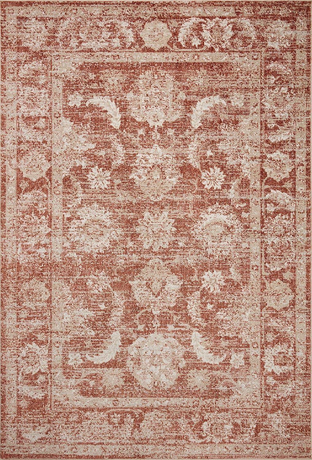 Loloi II Odette Rust / Ivory 2'-3" x 3'-10" Accent Rug