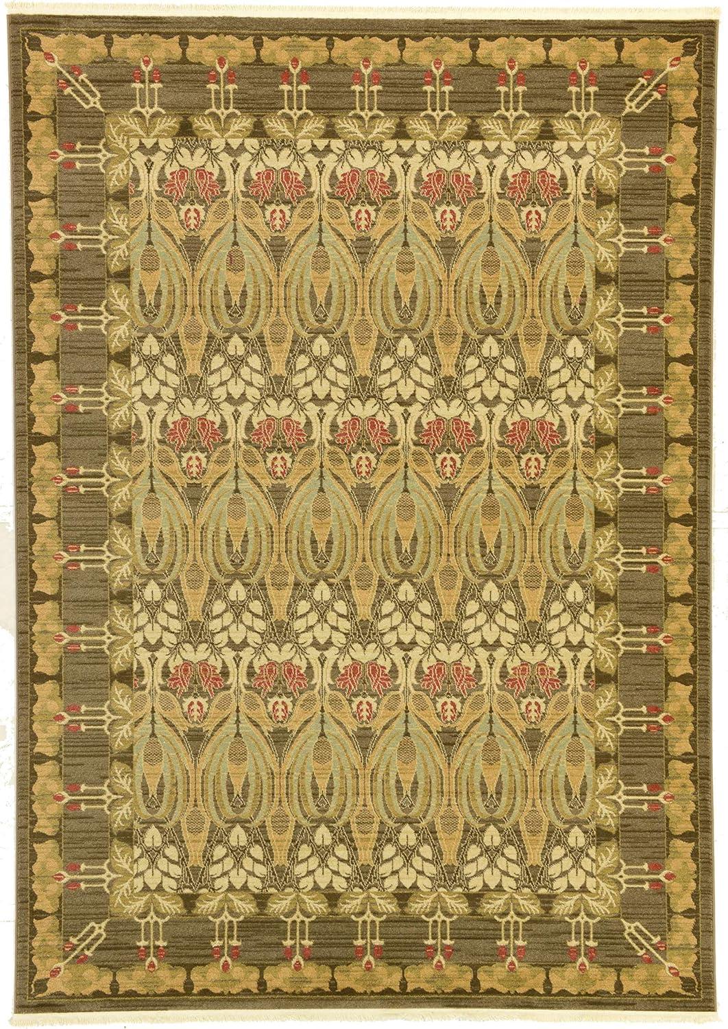 Unique Loom Geometric Traditional Area Rugs, Multi-color