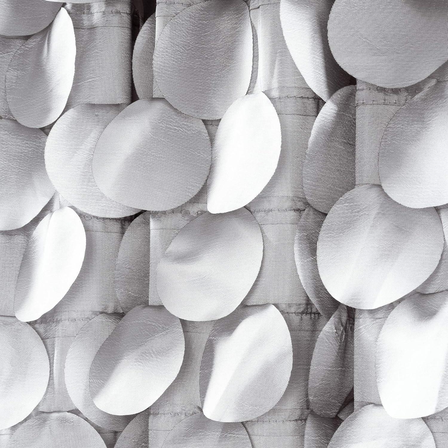 14"x70" Gigi Valance Light Gray - Lush Décor: Solid Microfiber Window Valance, Rod Pocket Style