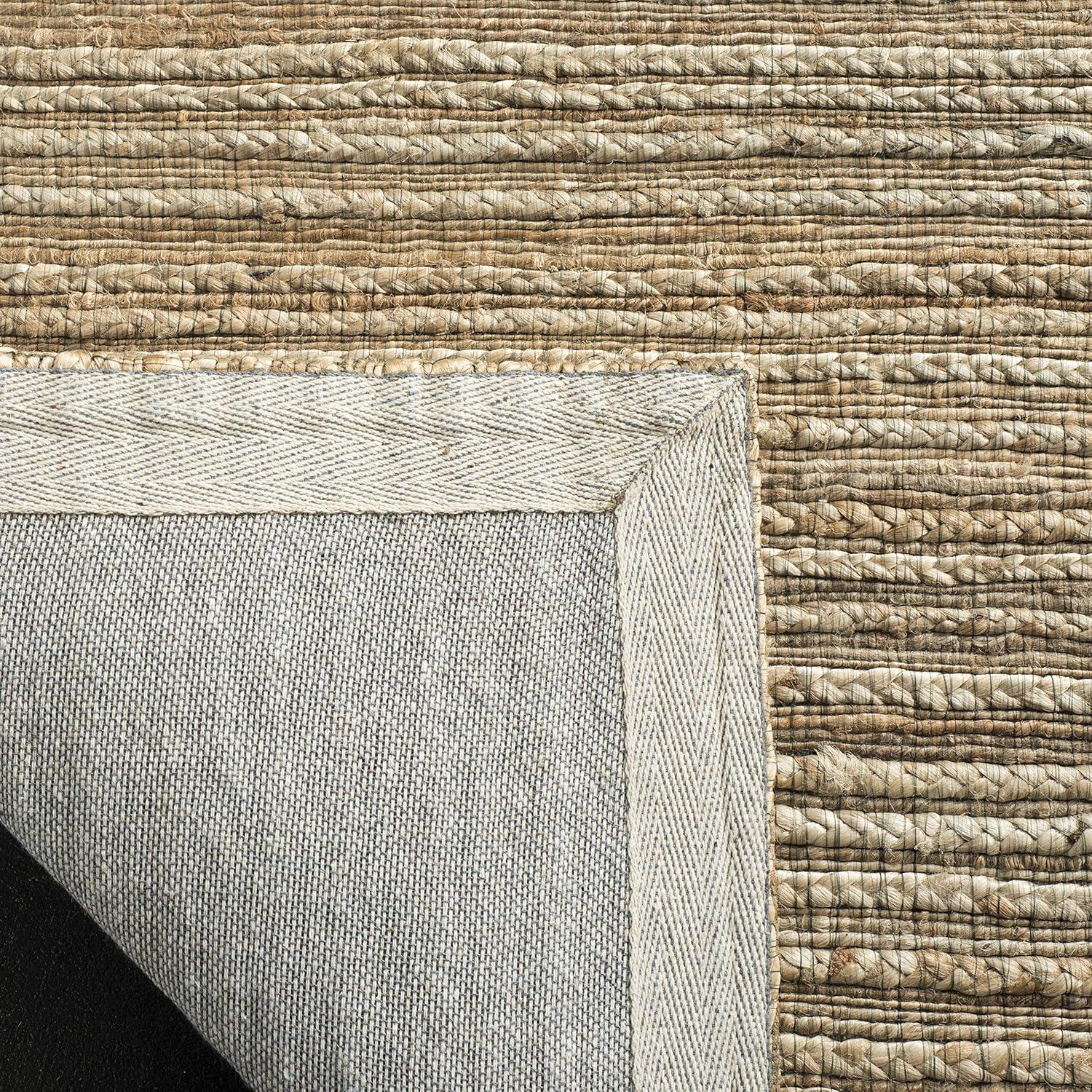 Natural Stripe Cotton Flat Woven 6' x 9' Area Rug