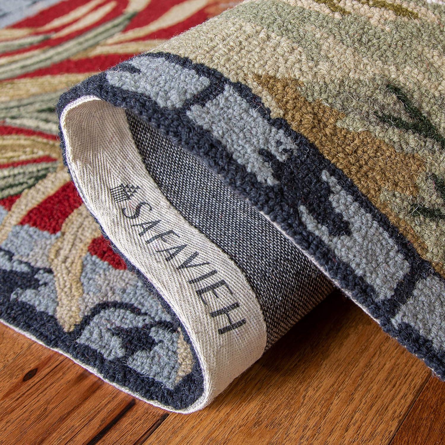 Chelsea HK56 Handmade Area Rug - 5'3"x8'3" - Burgundy - Safavieh