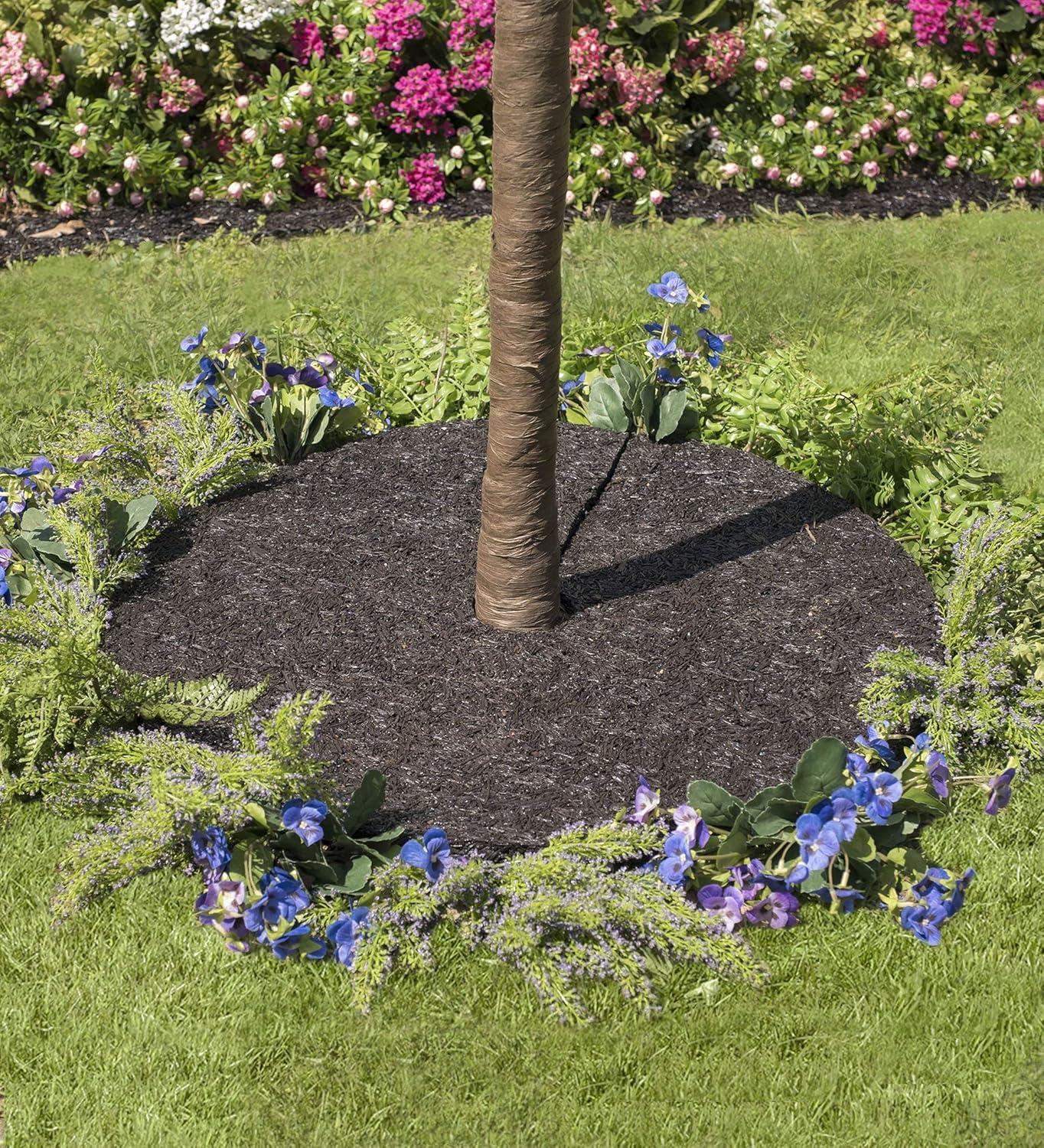 Evergreen Enterprises, Inc Perma Mulch Recycled Rubber Garden Border Edging, 120" L