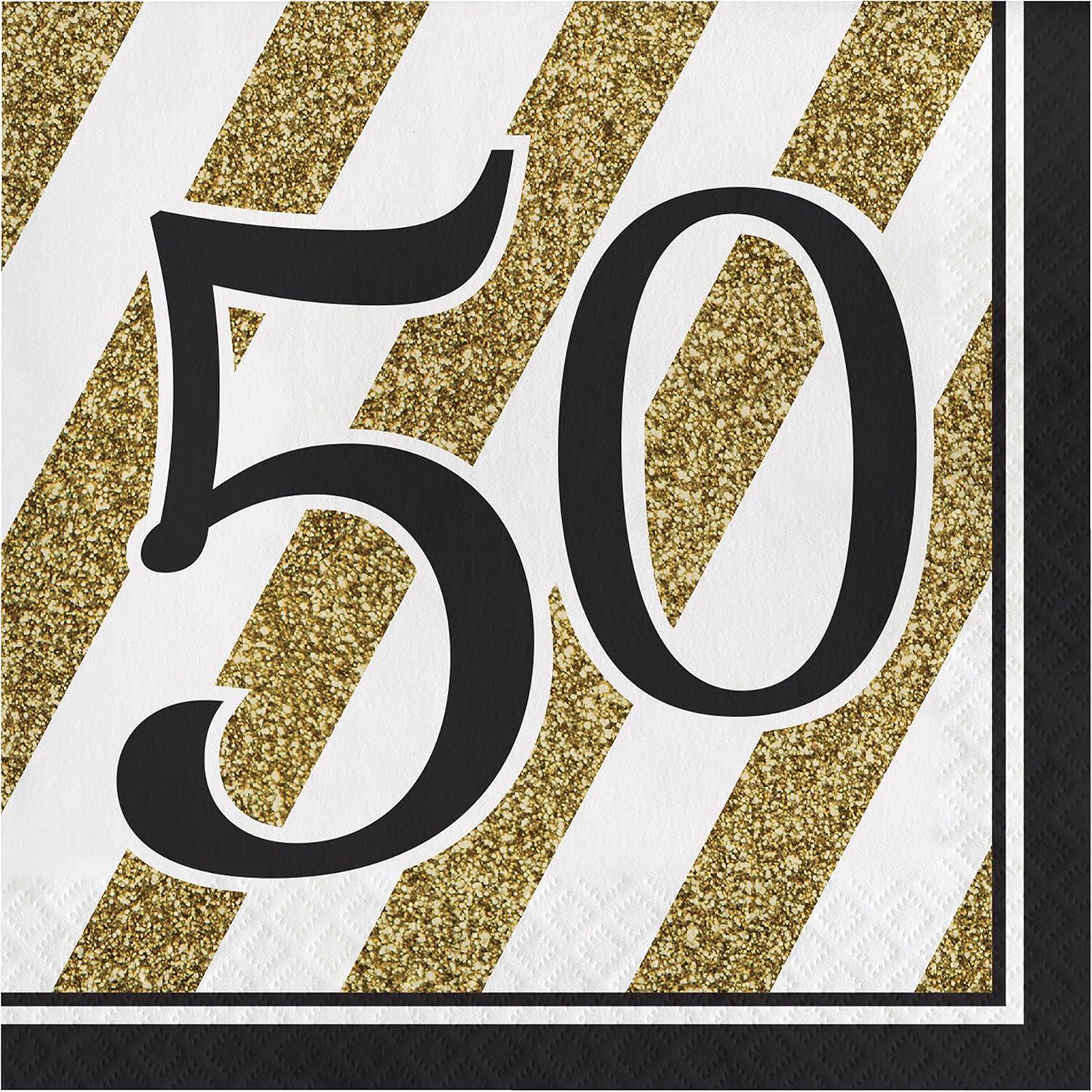 Creative Converting Disposable Birthday Dinner Napkins (Set of 48)