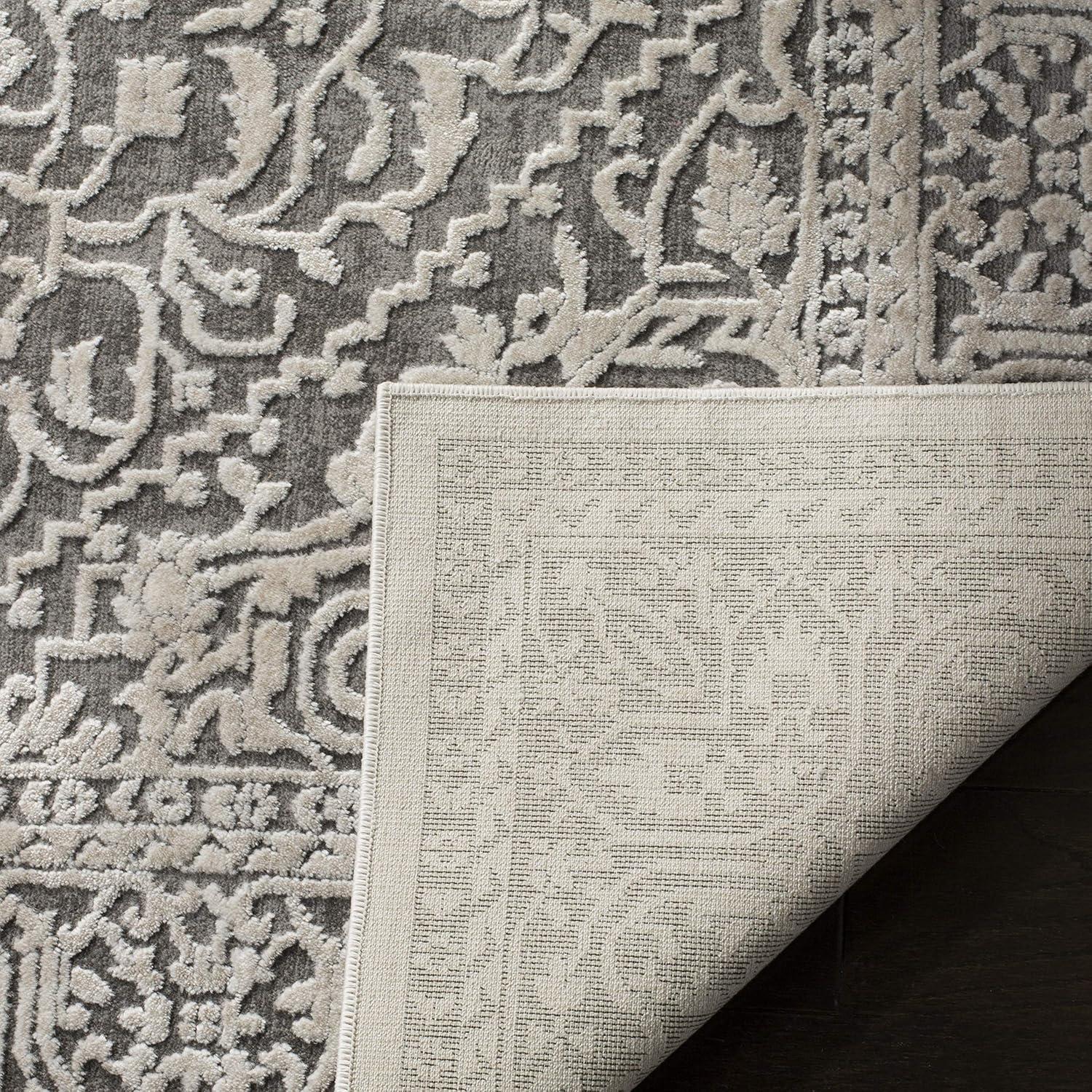 Reflection RFT670 Power Loomed Indoor Accent Rug - Dark Grey/Cream - 3'x5' - Safavieh.