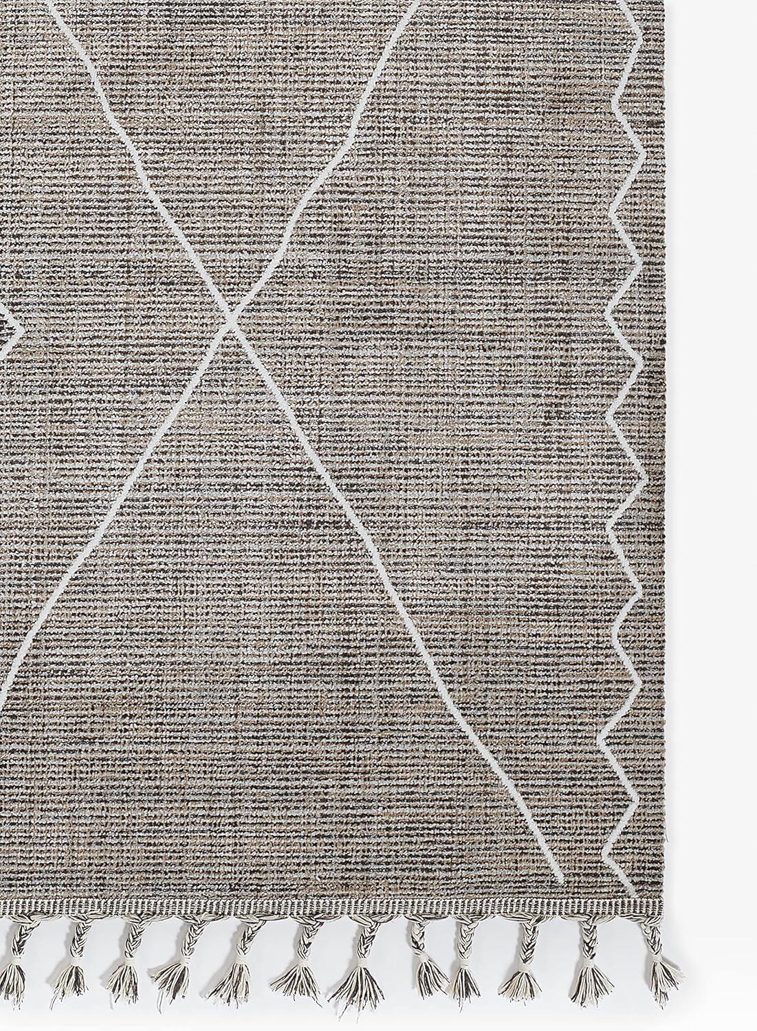 Momeni Rabat Polyester Grey Area Rug 5'3" X 7'6"