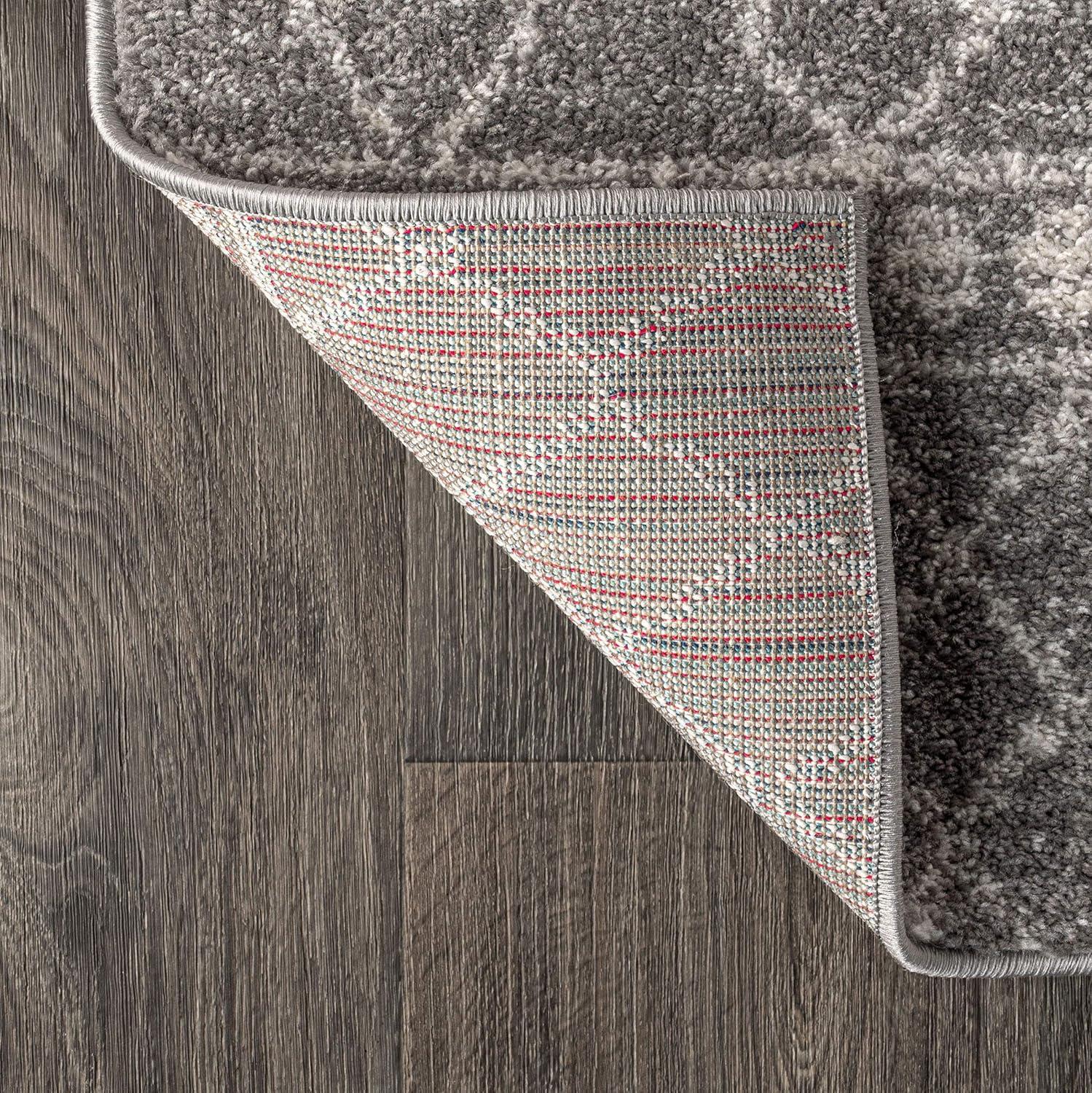 3'x5' Izil Moroccan Beni Souk Area Rug, Gray/Cream - JONATHAN Y