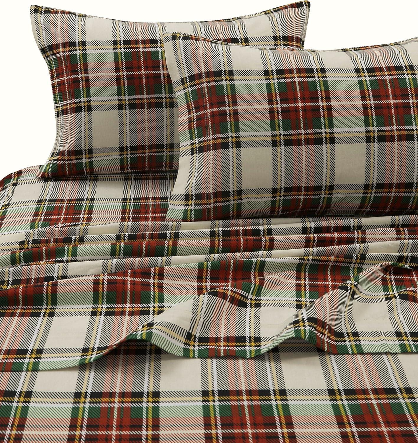 Cozy Flannel Novelty and Holiday Printed Extra Deep Pocket Bed Sheet Set