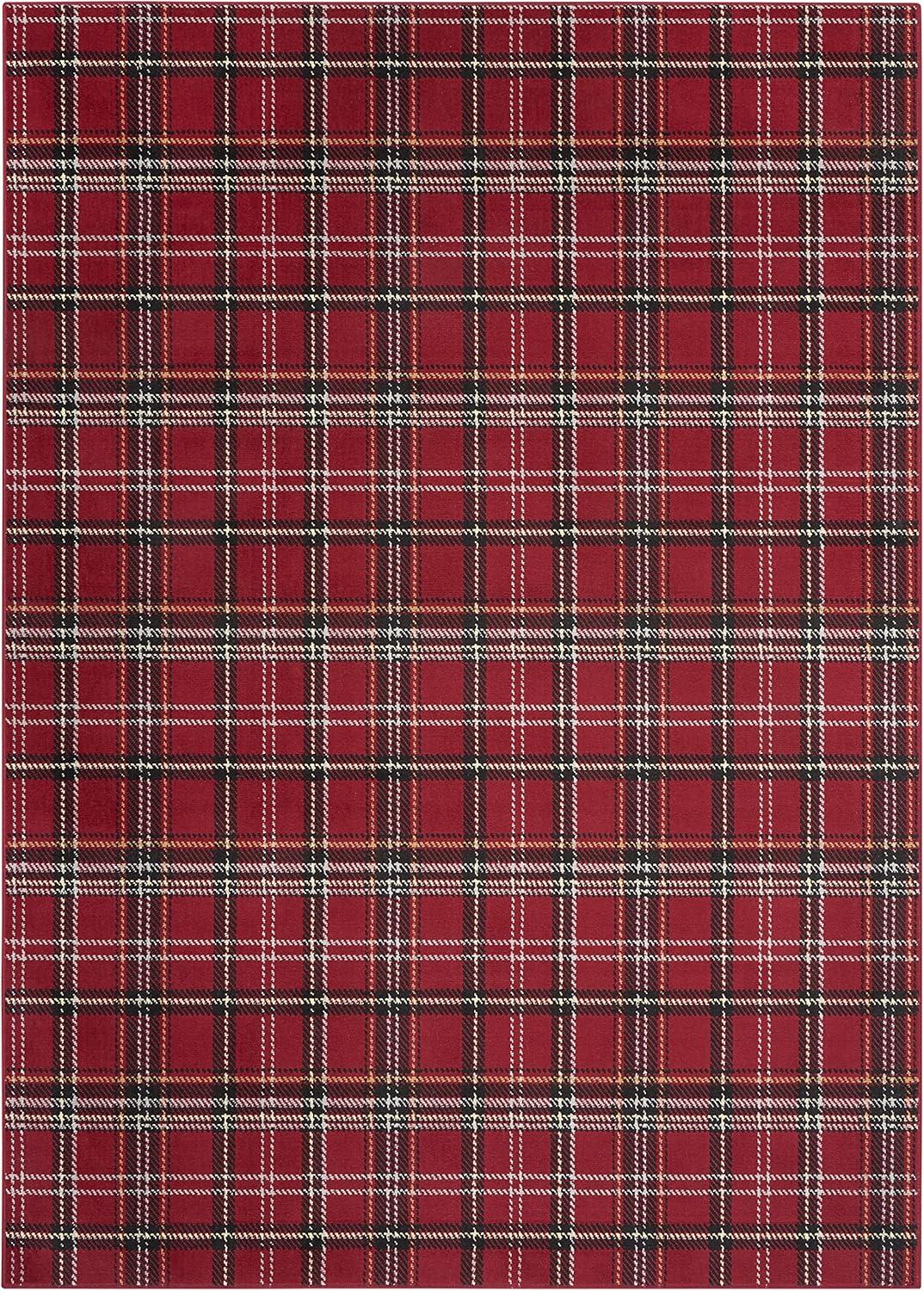 Nourison Grafix Contemporary Plaid Area Rug