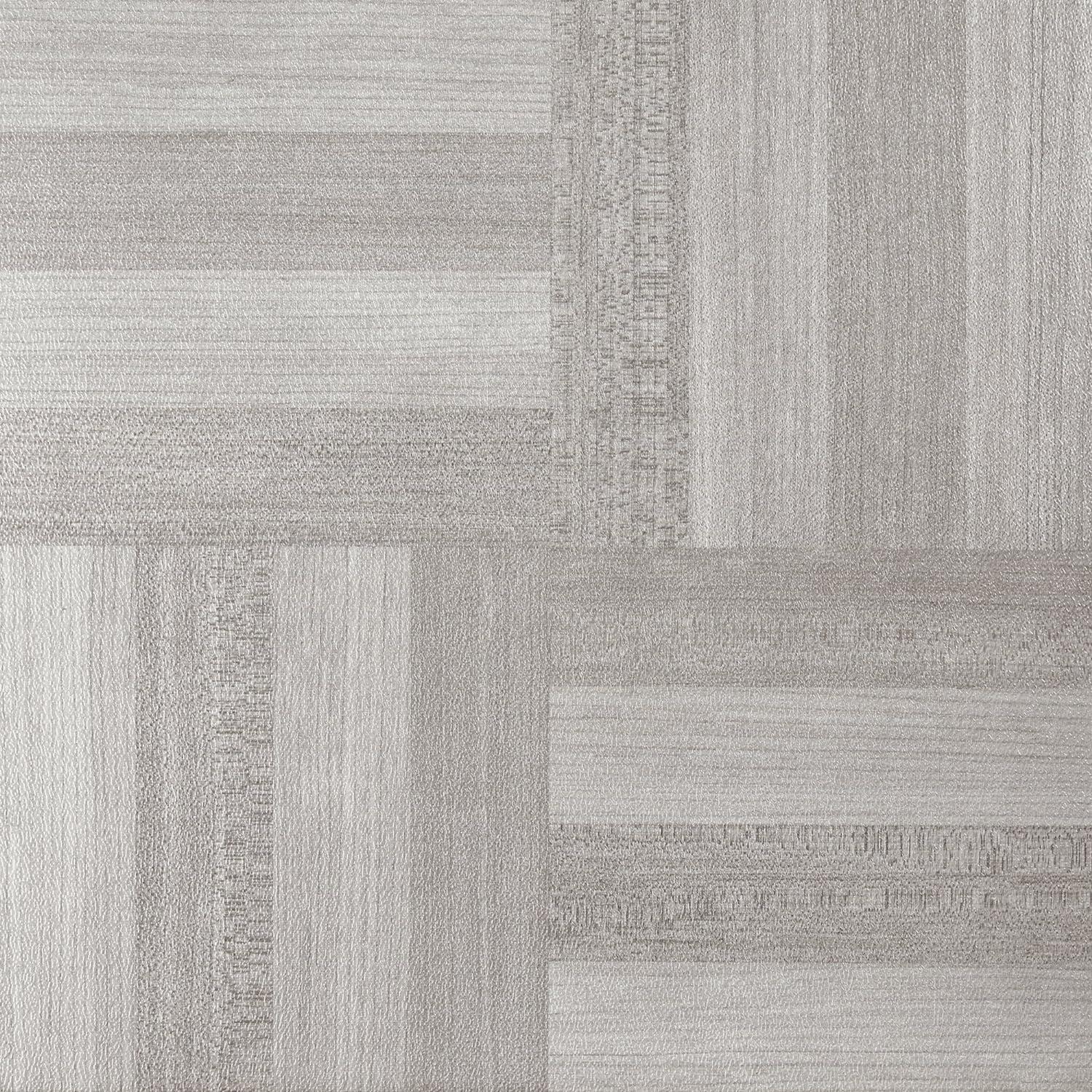 Achim Nexus Peel & Stick 12-Inch Vinyl Floor Tiles, 20 Tiles, 12" x 12", Ash Grey Wood Pattern