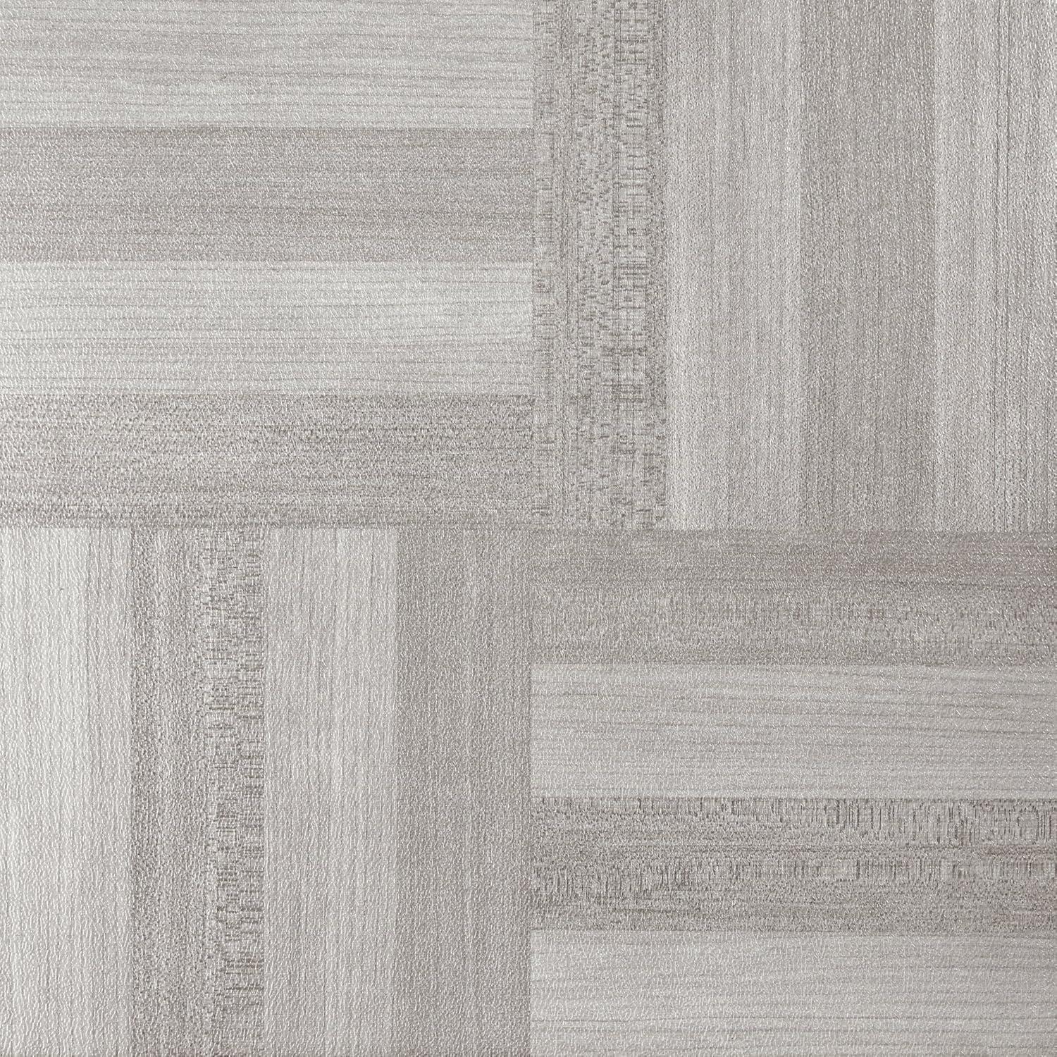 Achim Nexus Peel & Stick 12-Inch Vinyl Floor Tiles, 20 Tiles, 12" x 12", Ash Grey Wood Pattern