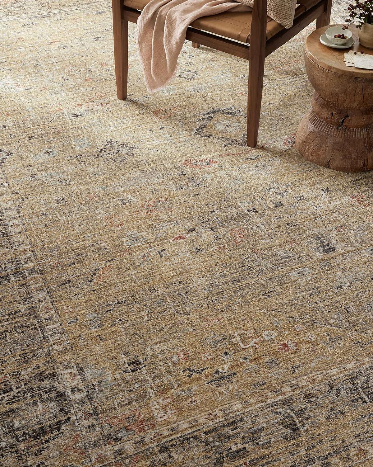 Magnolia Home By Joanna Gaines X Loloi Millie Gold / Charcoal Area Rug