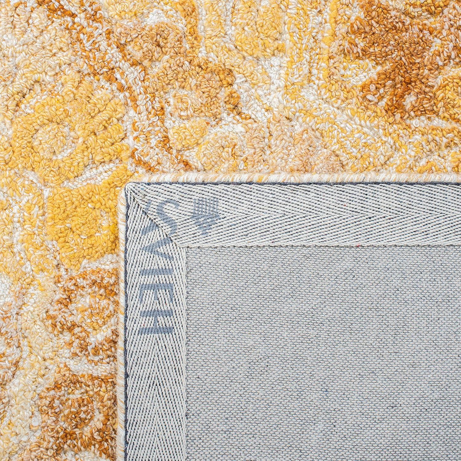 Marquee MRQ110 Hand Tufted Indoor Runner Rug - Yellow/Ivory - 2'3"x8' - Safavieh
