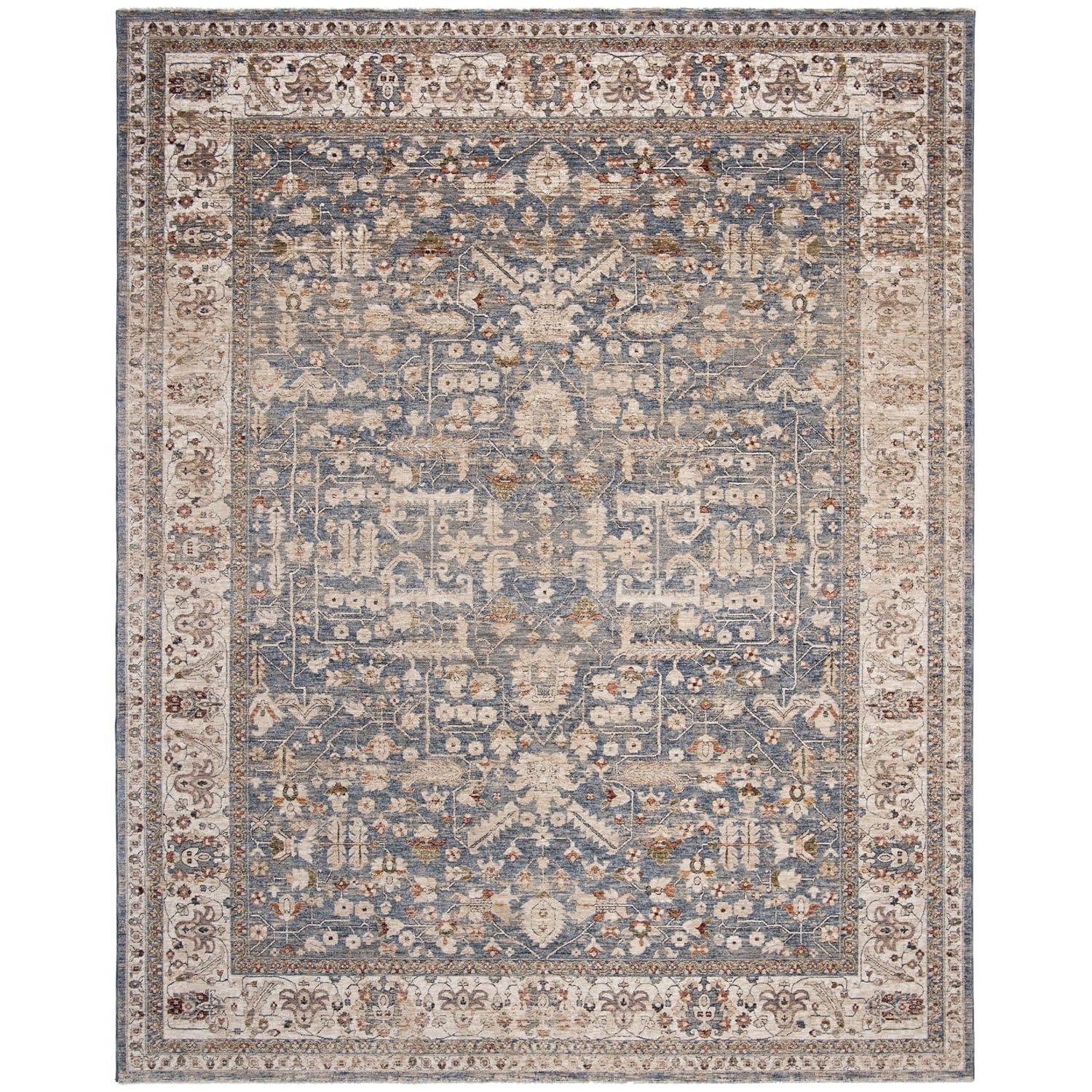 Heirloom HRL704 Power Loomed Area Rug - Light Blue/Ivory - 8'x10' - Safavieh.
