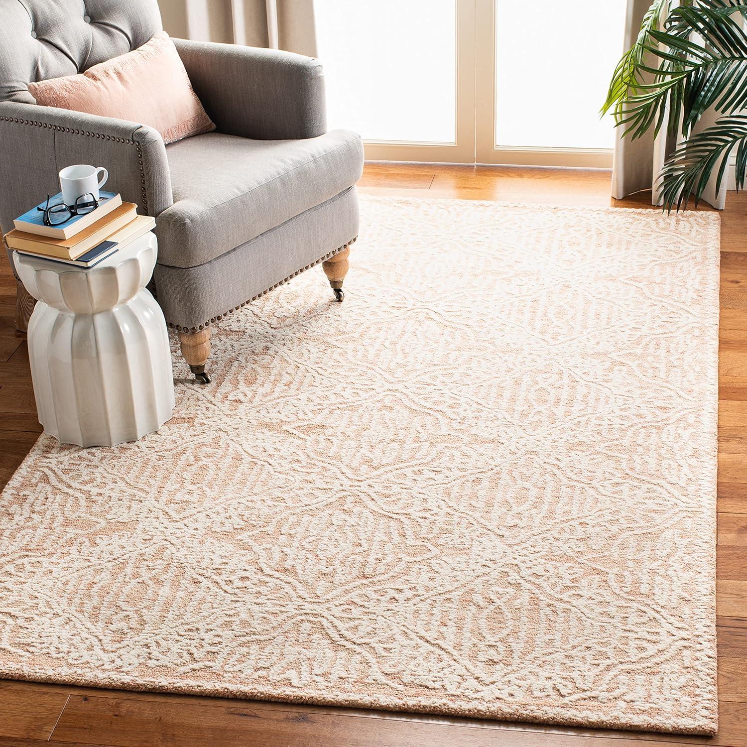 Capri CPR613 Hand Tufted Area Rug - Rust/Ivory - 6'x9' - Safavieh.