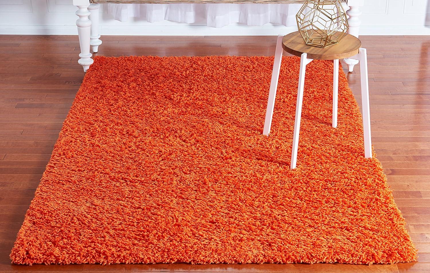 Unique Loom Solid Shag Solid Indoor Woven Area Rug